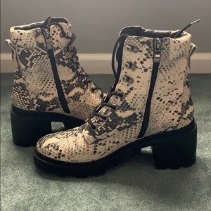 Madden Girl Snake Skin Booties